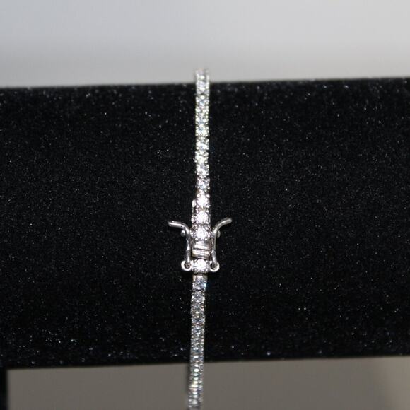 925 Sterling Silver Tennis Bracelet - Picture 6 of 9